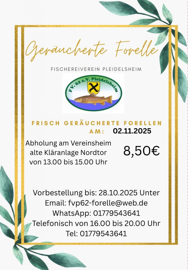 Forellenräuchern am 02.11.2025
