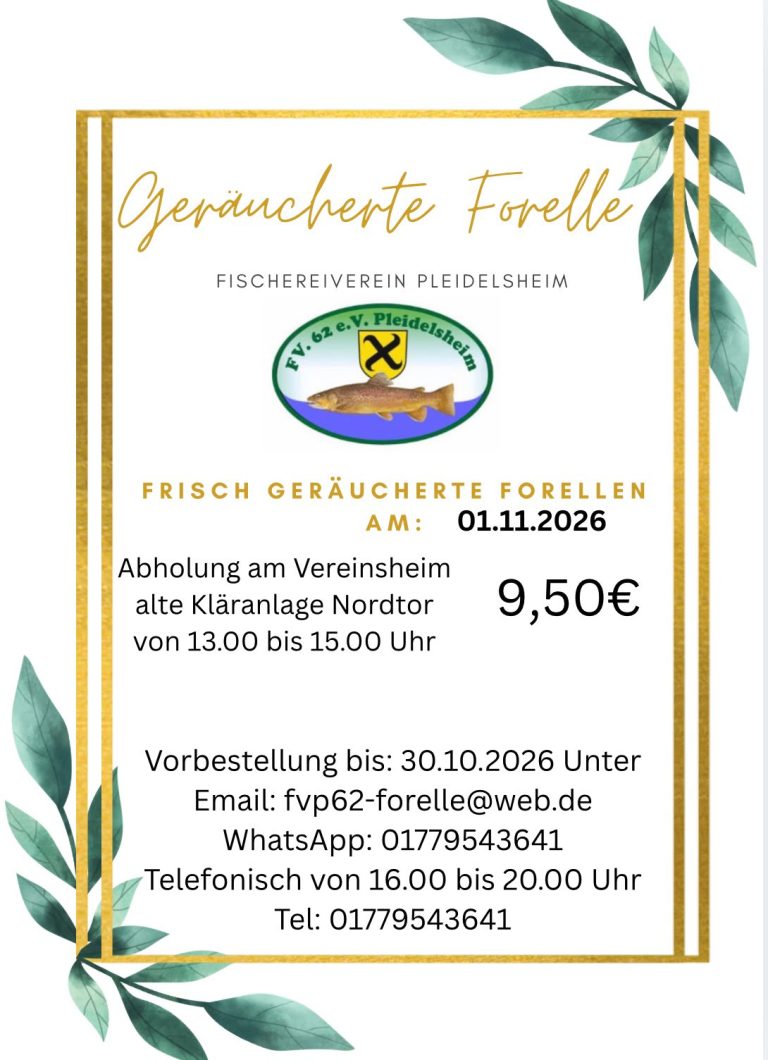 Forellenräuchern am 01.11.2026